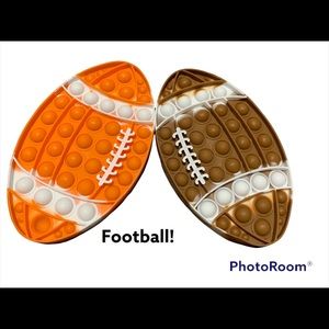 Two footballs pop it